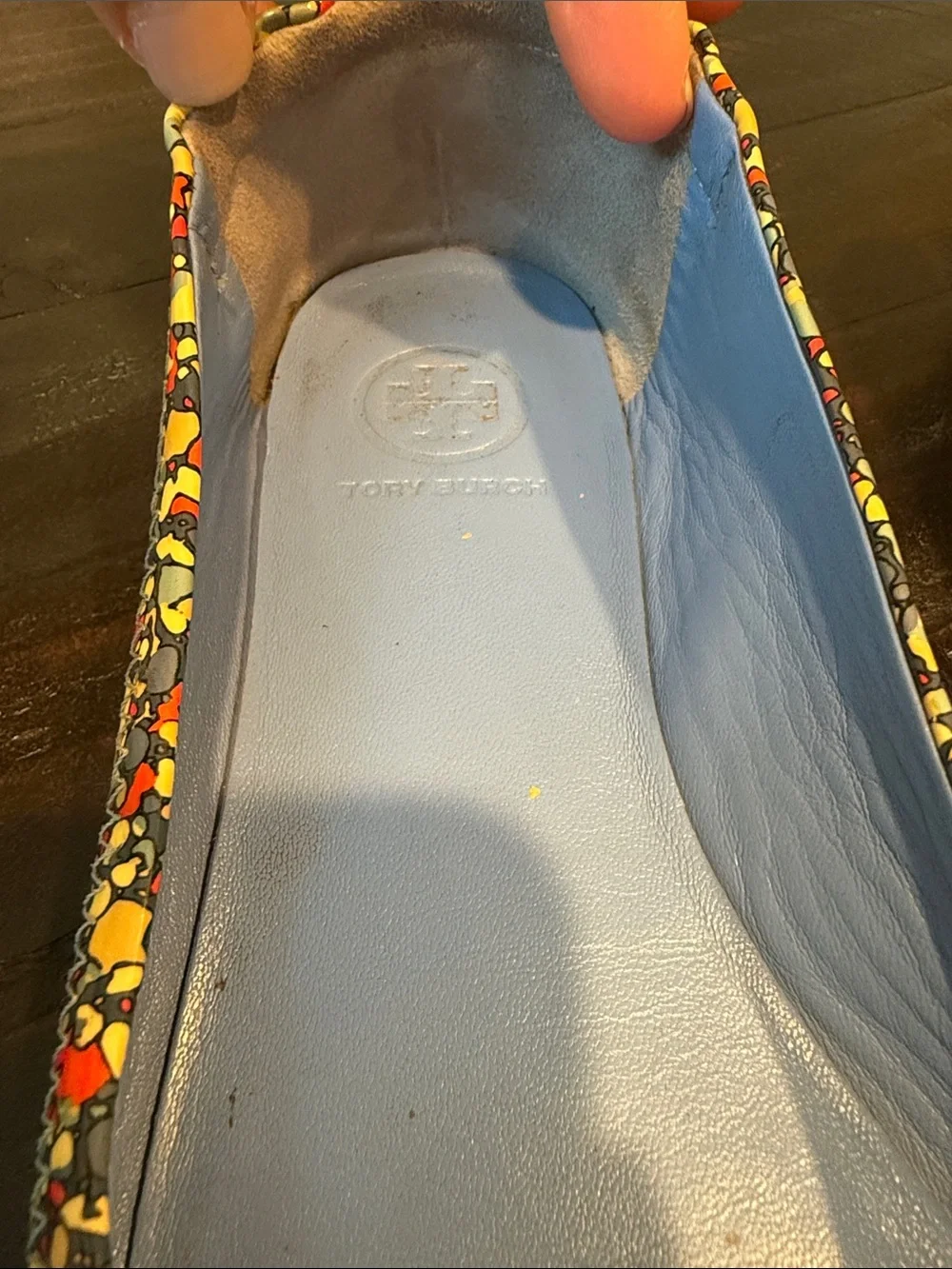 Tory Burch Minnie Travel Confetti Ballet Flats Size 5.5